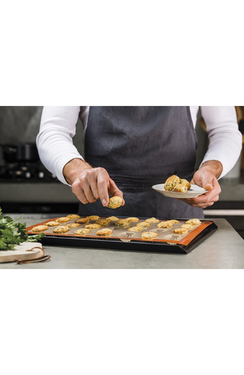 Silpat Perfect Non-Stick Mini Madeleine Mold, Alternate, color, Orange