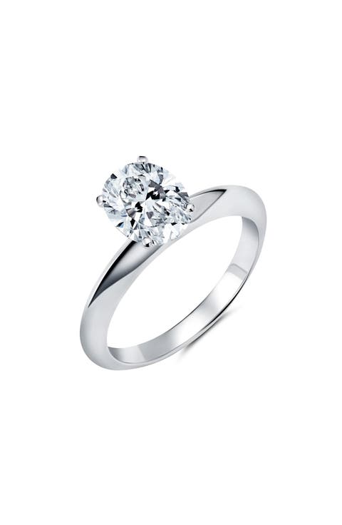 Oval Cubic Zirconia Ring