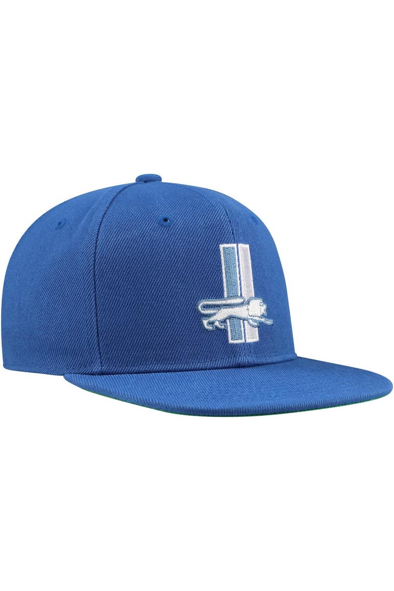 Youth Mitchell & Ness Blue Detroit Lions Gridiron Classics Ground Snapback Hat, Alternate, color, Blue