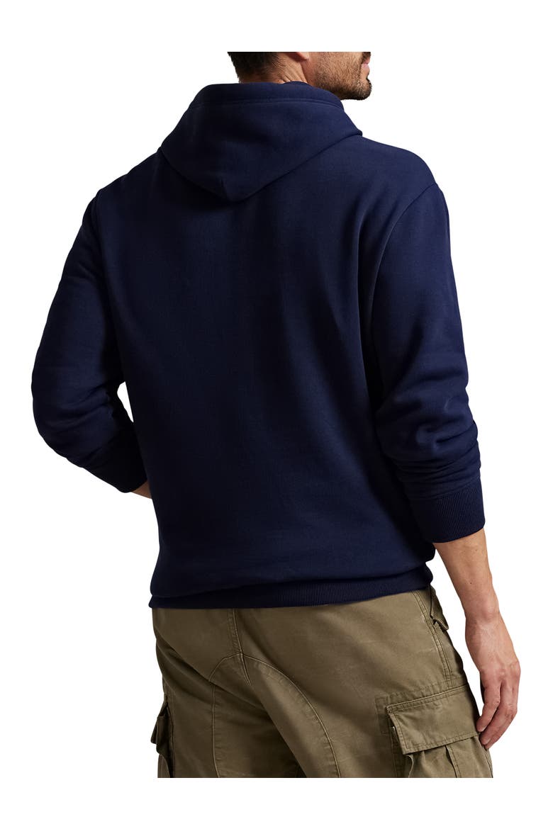 Big & Tall Logo Fleece Full-Zip Hoodie, Alternate, color, CRUISE NAVY