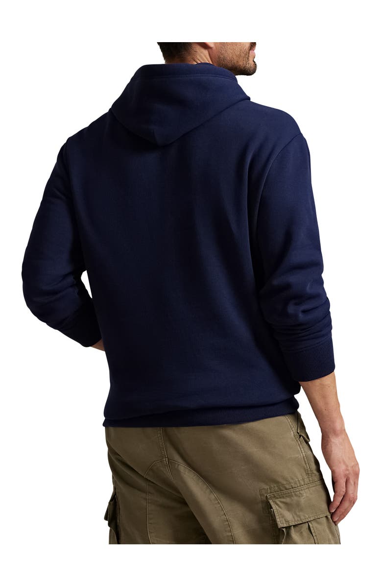 Polo Ralph Lauren Big & Tall Logo Fleece Full-Zip Hoodie, Alternate, color, Cruise Navy