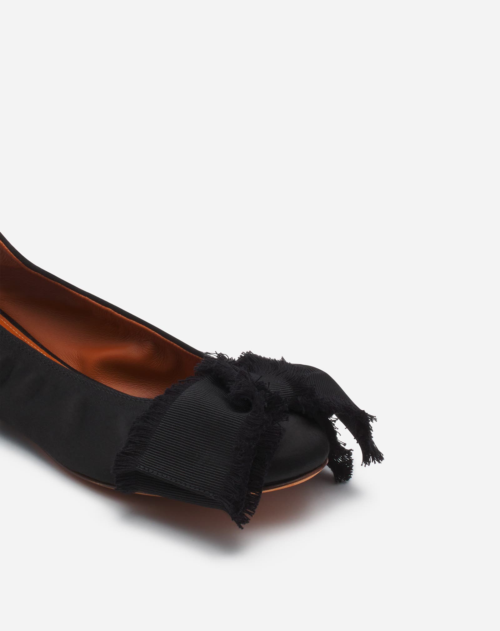 Lanvin BALLERINA FLAT WITH A SATIN BOW, Alternate, color, 