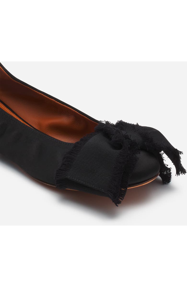 Lanvin BALLERINA FLAT WITH A SATIN BOW, Alternate, color,