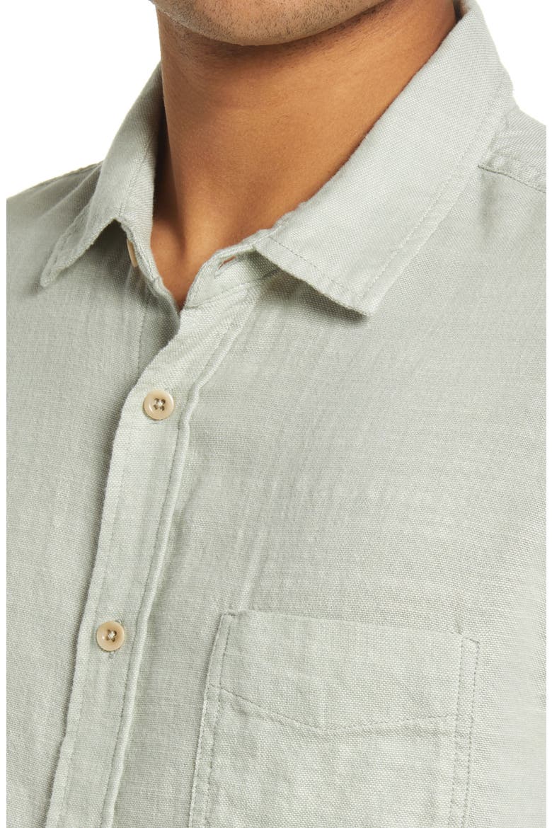 Wyatt Relaxed Fit Solid Button-Up Shirt, Alternate, color, SAGE