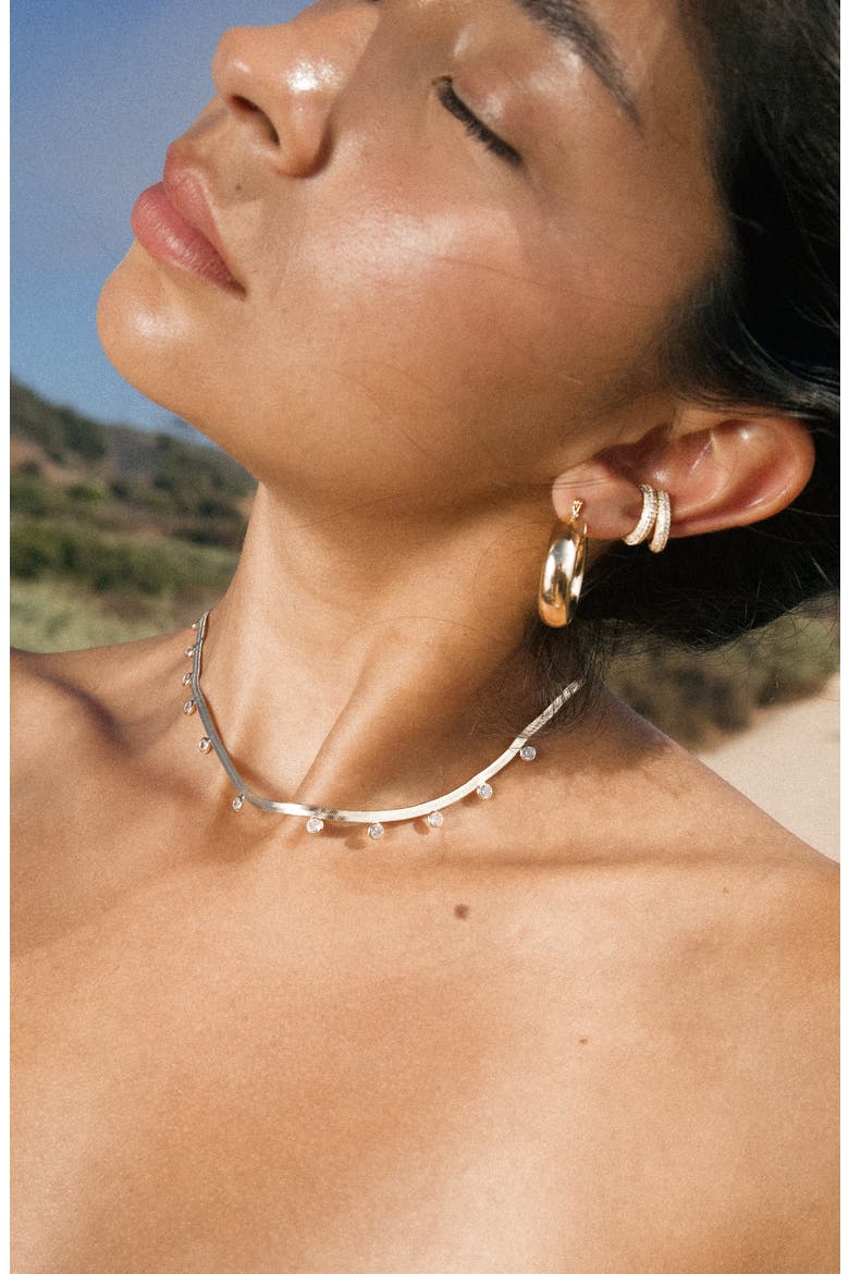 Lila Choker Necklace, Alternate, color, GOLD