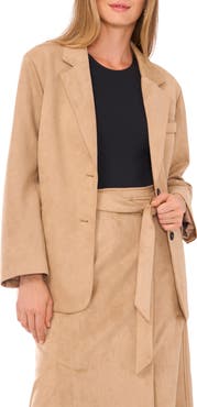 Halogen® Faux Suede Blazer