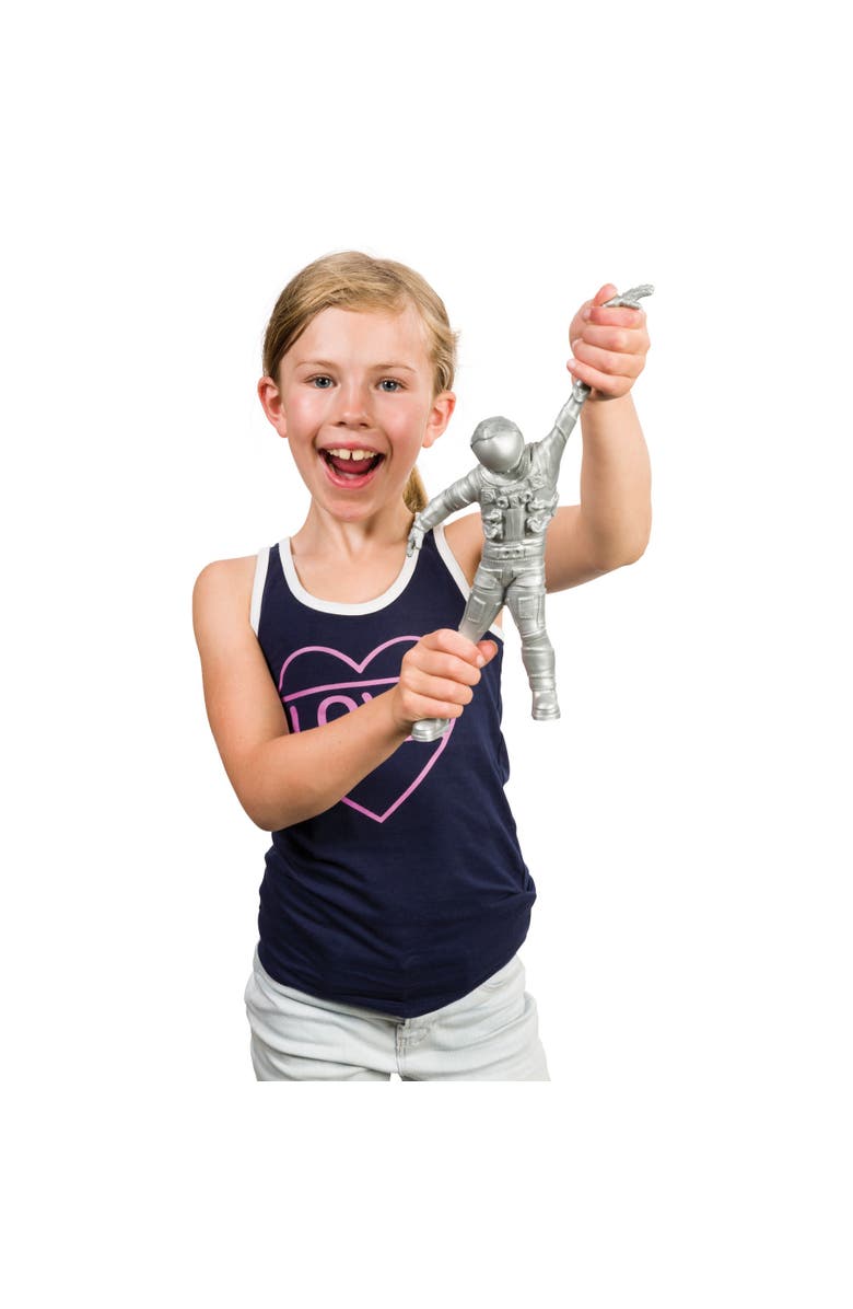 Toysmith Epic Stretch Astronaut, Alternate, color, Gray