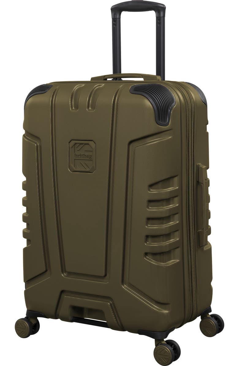 Britbag Cherokee II 27-Inch Hardside Spinner Luggage, Main, color, Dark Olive