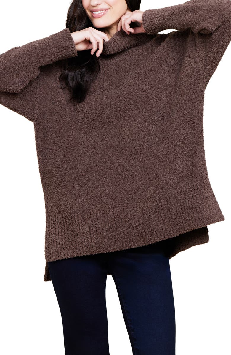 Barefoot Dreams<sup>®</sup> CozyChic<sup>™</sup> High-Low Pullover, Alternate, color, Java