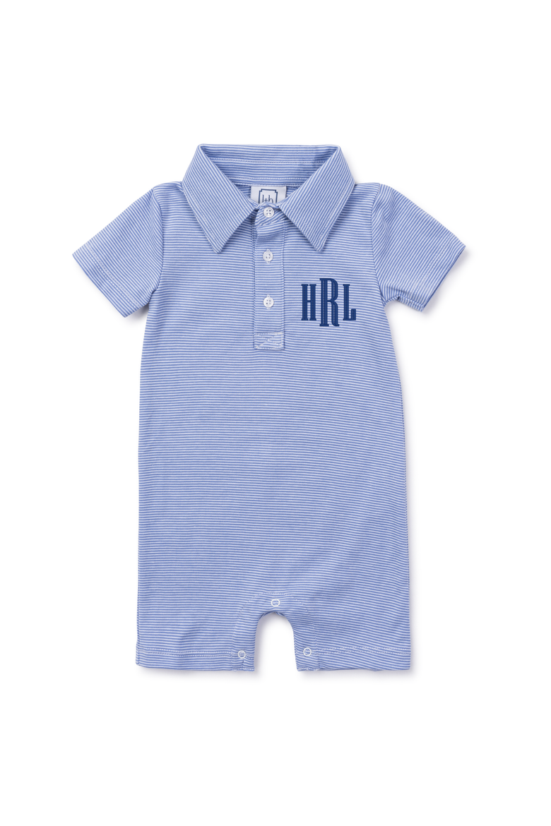 Tripp Boys' Polo Shortall, Alternate, color, Blue Stripes
