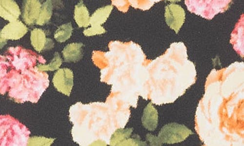 Alexia Admor Zayd Midi Sheath Dress In Black Floral