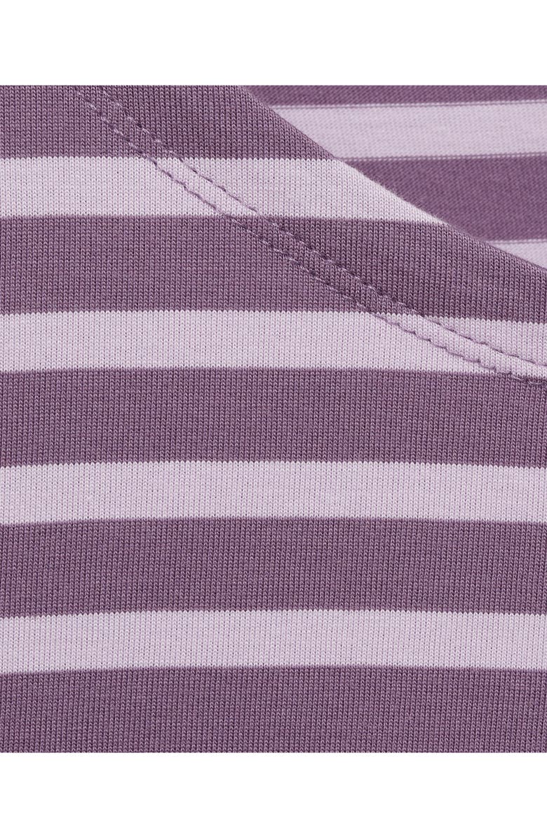 MANGO Stripe Cotton T-Shirt, Alternate, color, Lilac