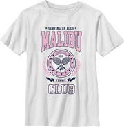 Barbie Boys' Malibu Tennis Club Graphic Short Sleeve T-Shirt