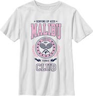 Barbie Boys' Malibu Tennis Club Graphic Short Sleeve T-Shirt