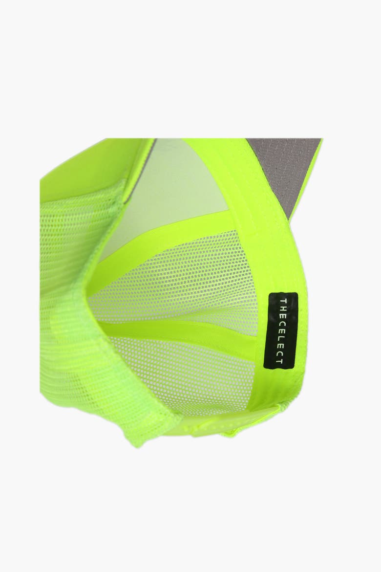 Cat Head Trucker Cap, Alternate, color, yellow