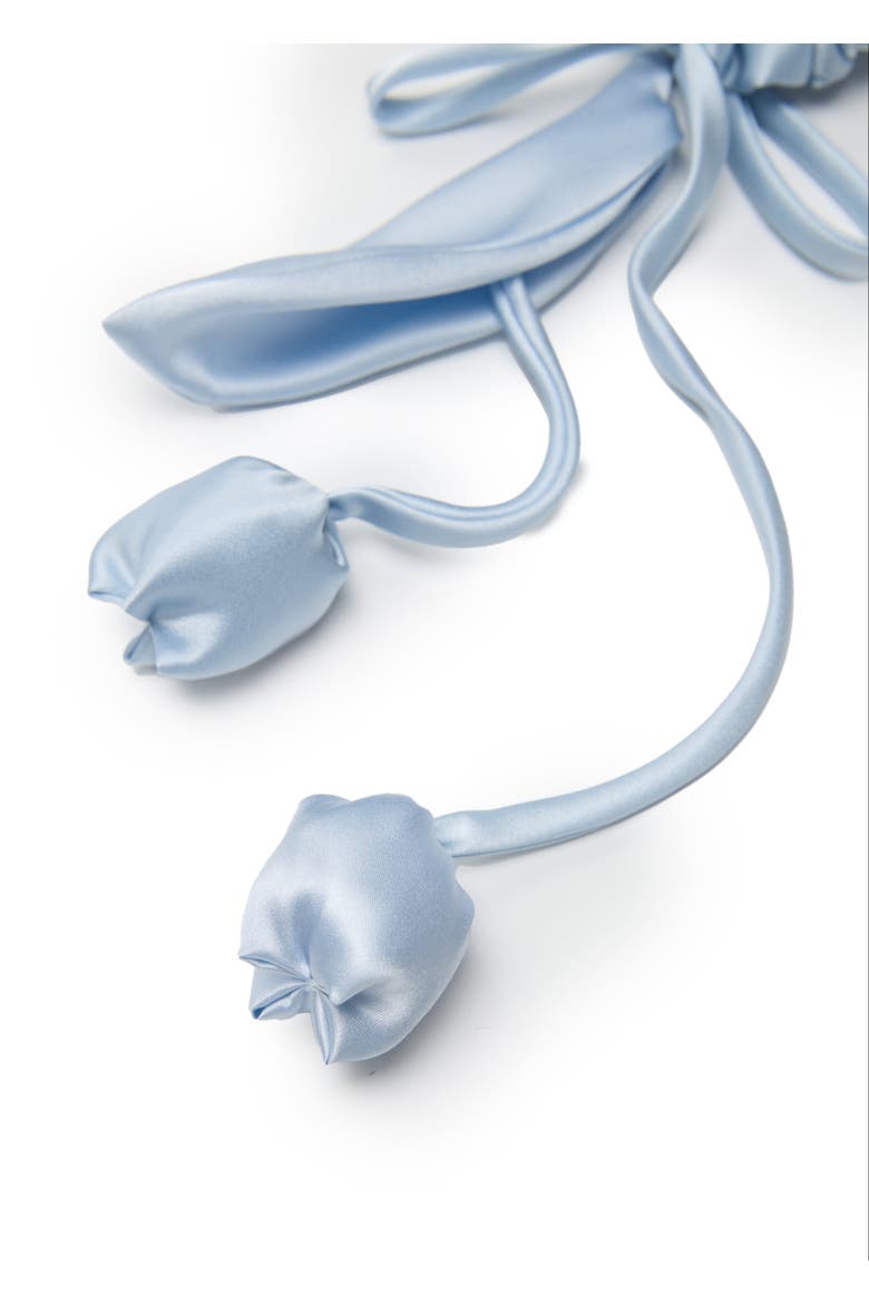 Tulip Silk Hair Tie Scrunchie, Alternate, color, Baby Blue