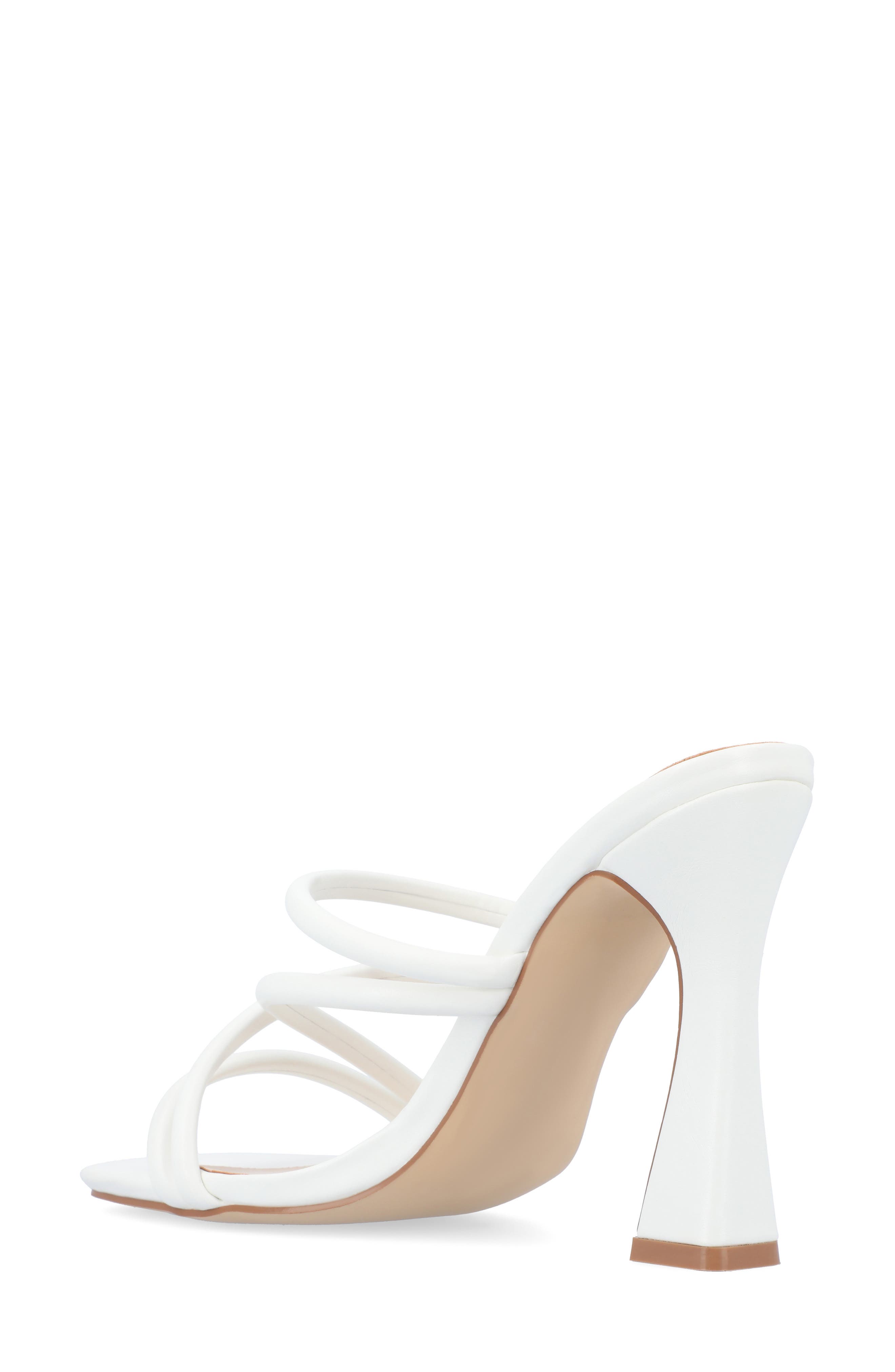 Journee Collection Louisse Sandal, Alternate, color, White