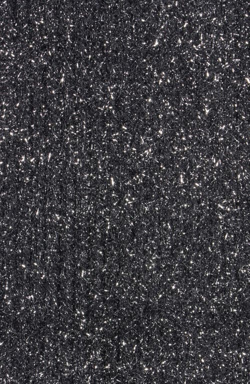 Kate Spade New York Tinsel Knit Scarf In Black