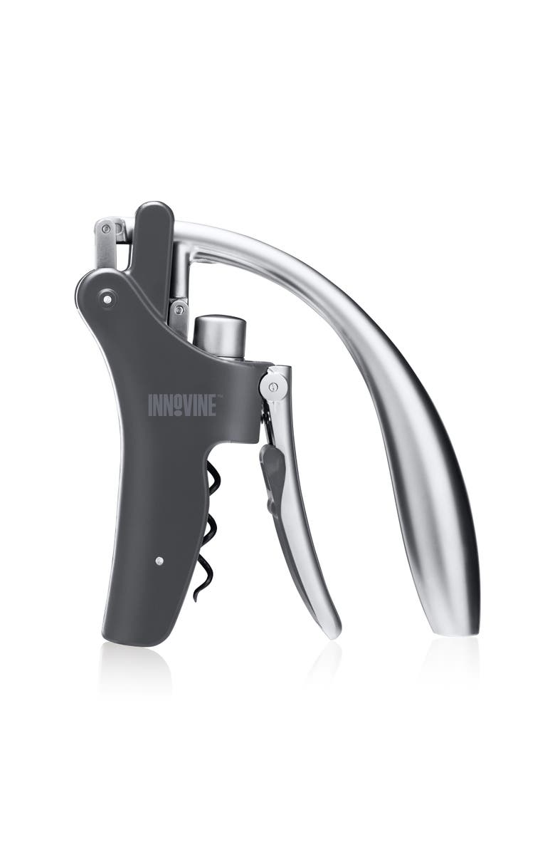 Innovine Vertical Lever Corkscrew, Main, color, Grey