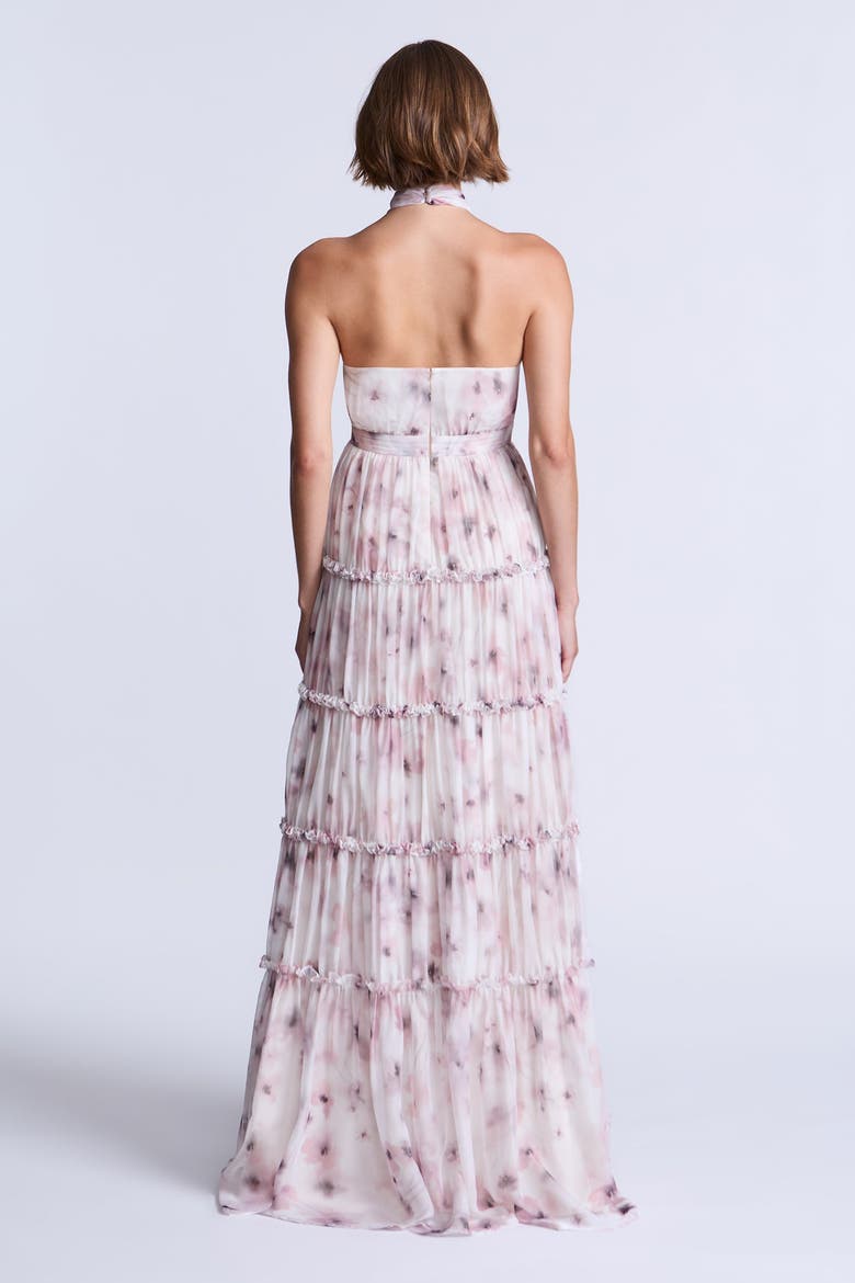 Sabrina Dress, Alternate, color, Bouquet Print Ash Purple