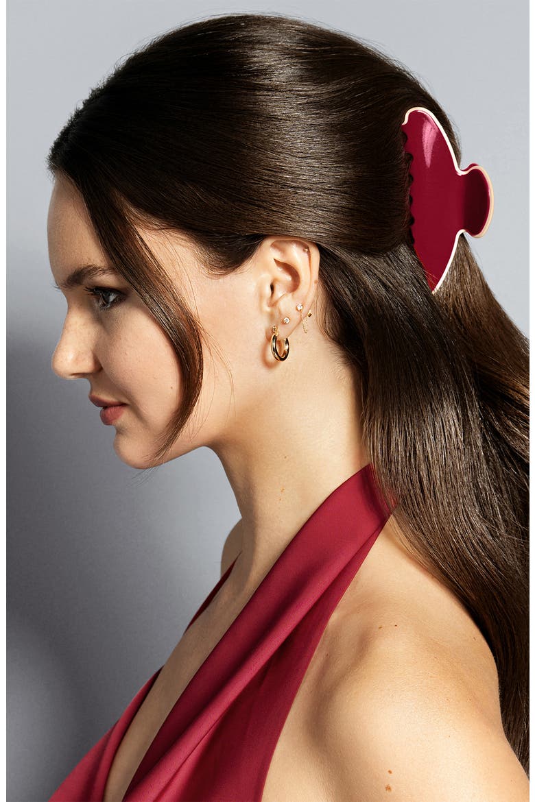Couture Jaw Clip, Alternate, color, RED