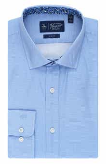 Original Penguin Royal Texture Slim Fit Dress Shirt