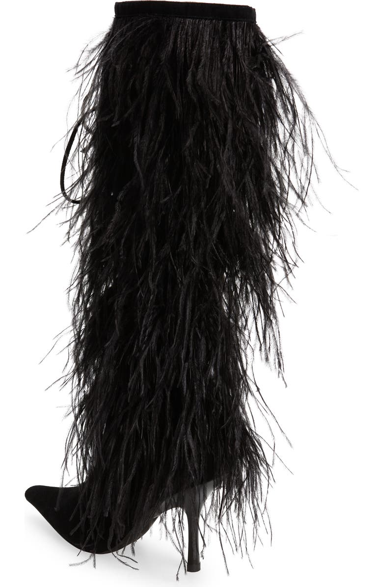 Jeffrey Campbell Shake-Ya Feather Over the Knee Boot, Alternate, color,