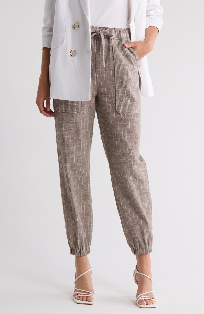 Ramy Brook Emerald Pinstripe Joggers, Main, color,