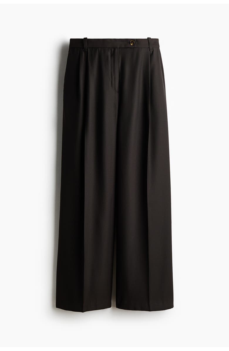 H&M Tailored Trousers, Main, color, Dark Brown