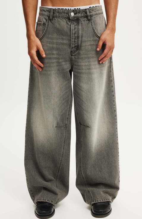 Men's Mustard Baggy Pants main image 1