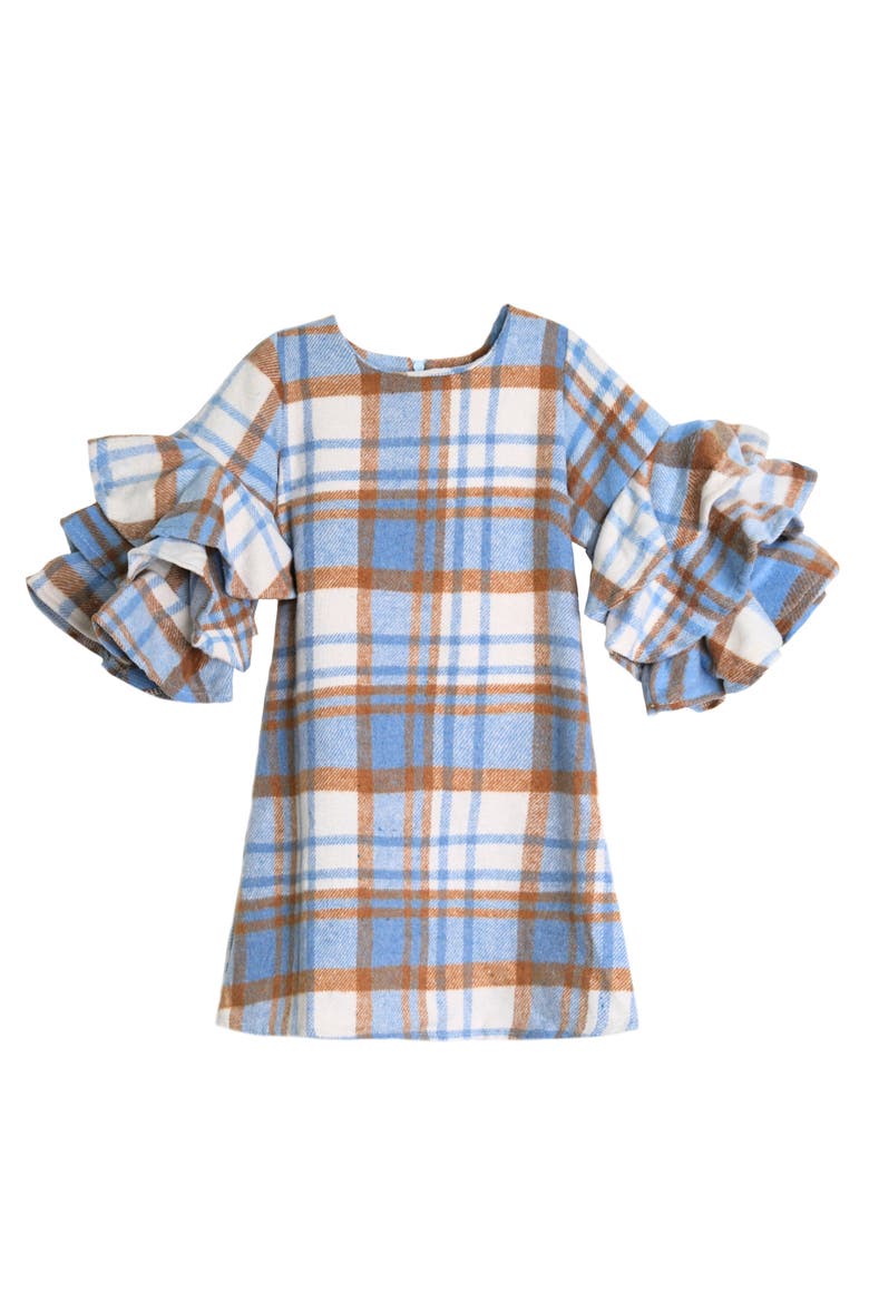 Adorable  Tiered Sleeve Sweater Dress, Main, color, Blue