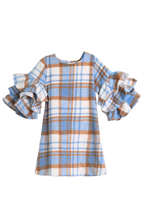 Adorable  Tiered Sleeve Sweater Dress