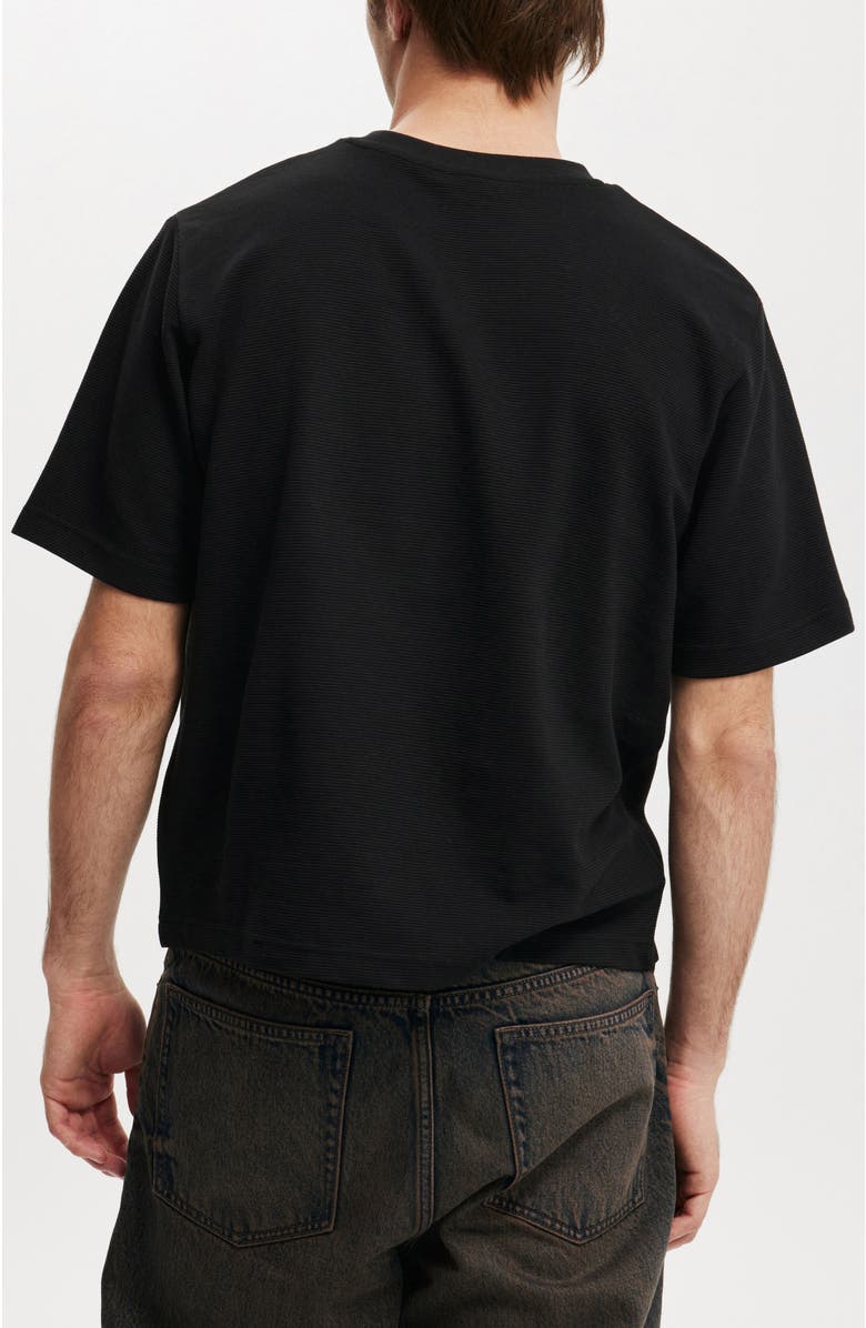 Cotton On Cropped Fit Textured T-Shirt, Alternate, color, 