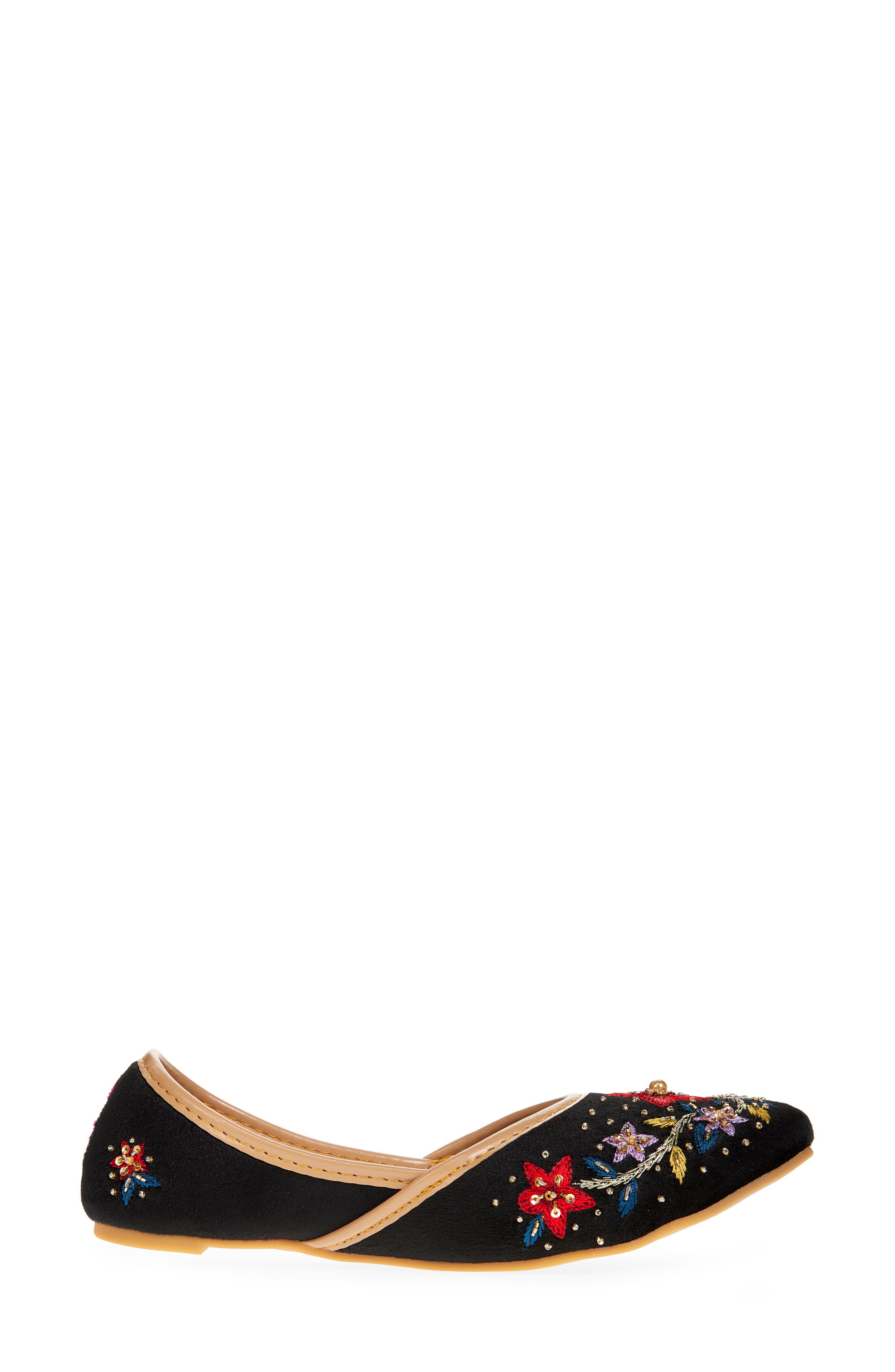 FUCHSIA Lotus Flat, Alternate, color, Black