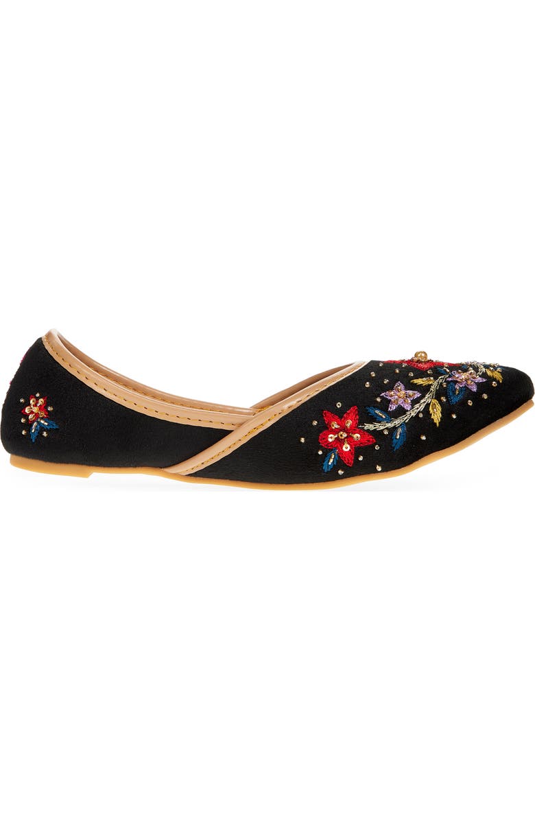 FUCHSIA Lotus Flat, Alternate, color, Black