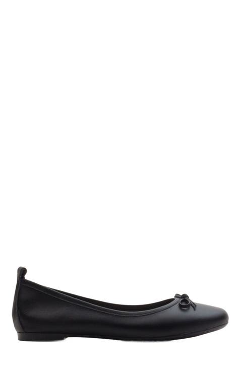 Florence Leather Ballerina Flats