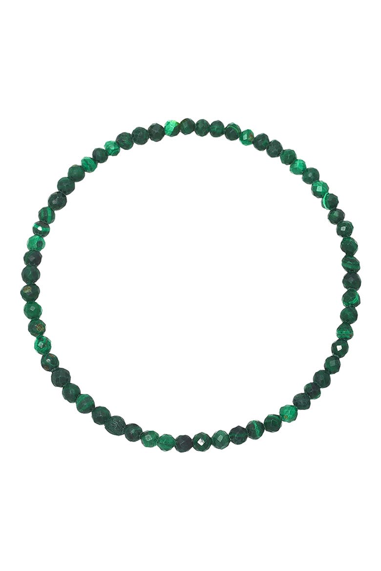 Malachite Stretch Beaded Bracelet, Main, color, MALACHITE