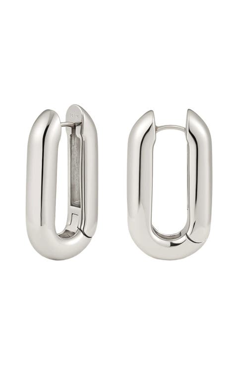 Sol Paperclip Hoop Earrings