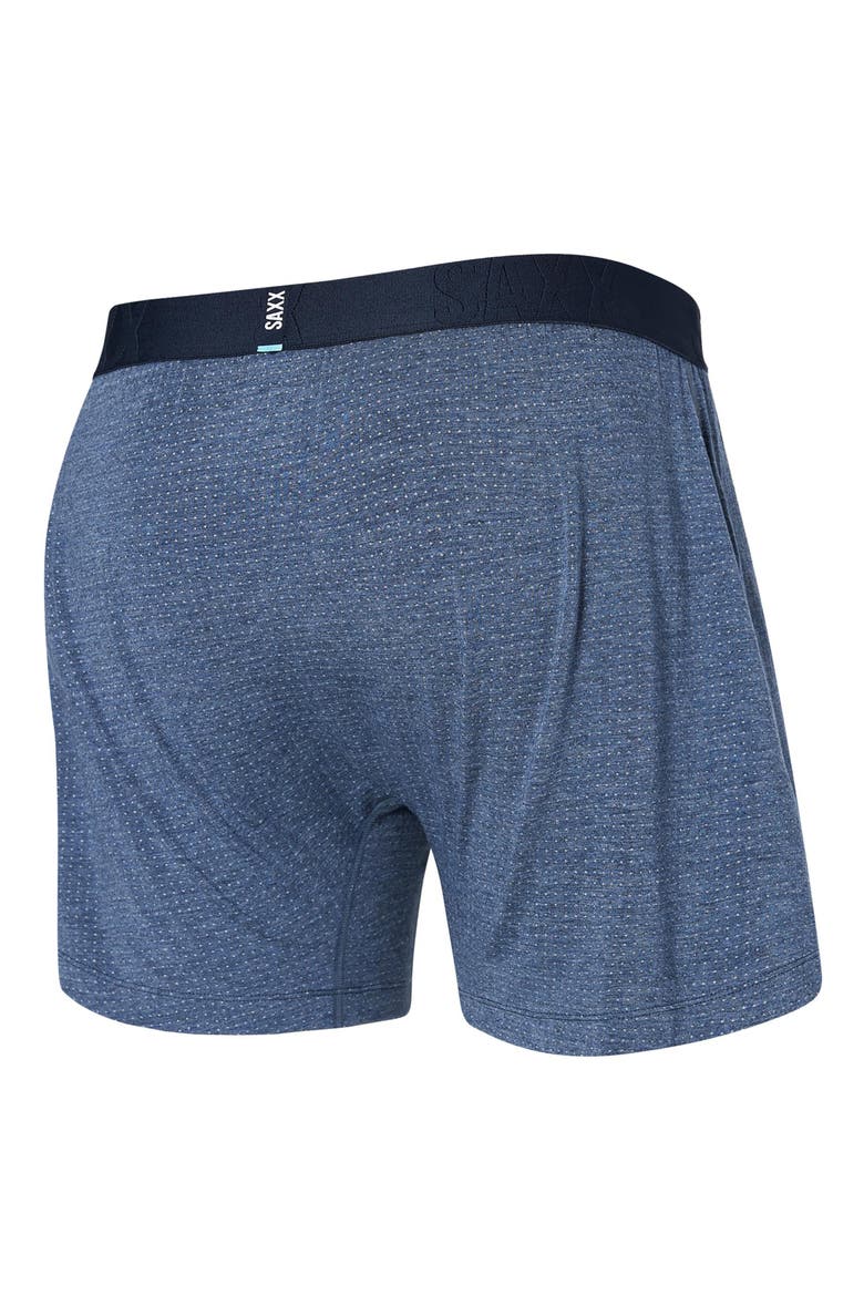 DropTemp® Cooling Cotton Boxer Shorts, Alternate, color, DARK DENIM HEATHER