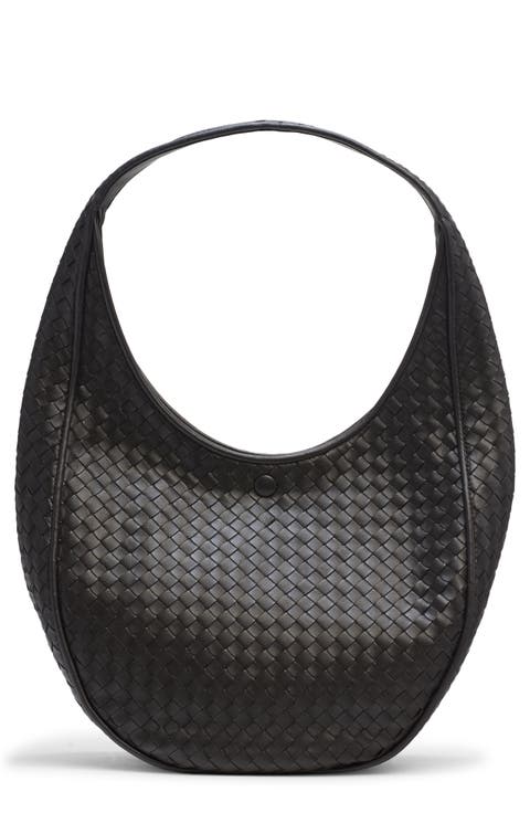 Small Ovetto Intrecciato Leather Shoulder Bag