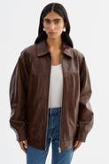 LAMARQUE THEIA | Leather Bomber Jacket