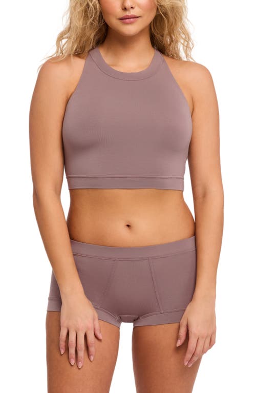 Fleur't Essential Lounge Top In Cappuccino In Cappuccino