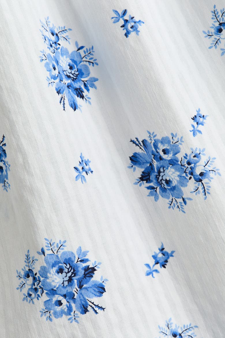 Cotton Seersucker Dress, Alternate, color, White/floral