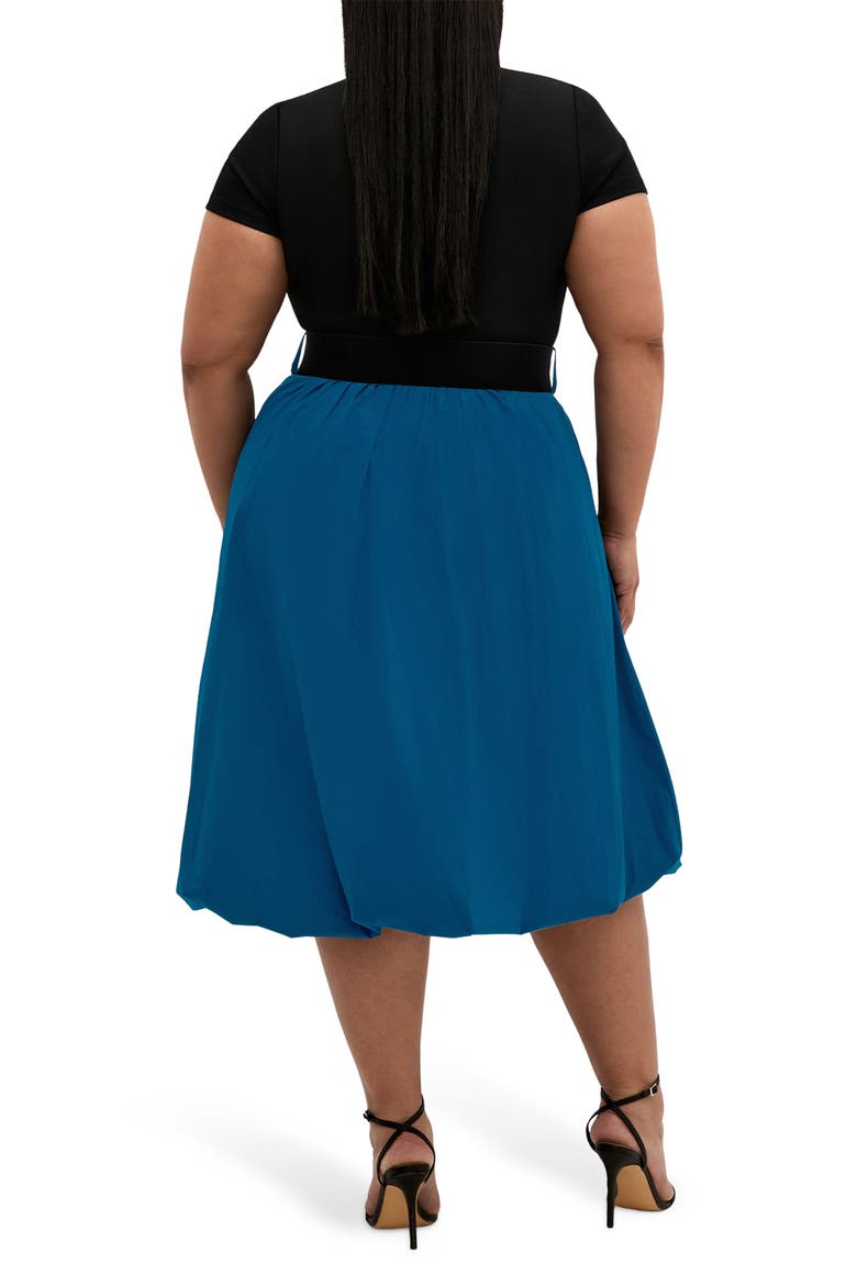 Paris Love Bubble Skirt Dress, Alternate, color, POSEIDON