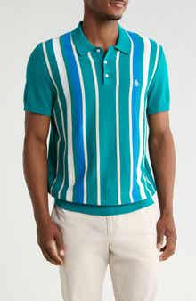 Original Penguin Stripe Cotton Polo Sweater