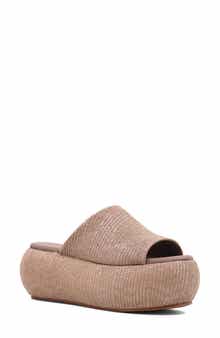 SHUSHOP Ilana Platform Slide Sandal