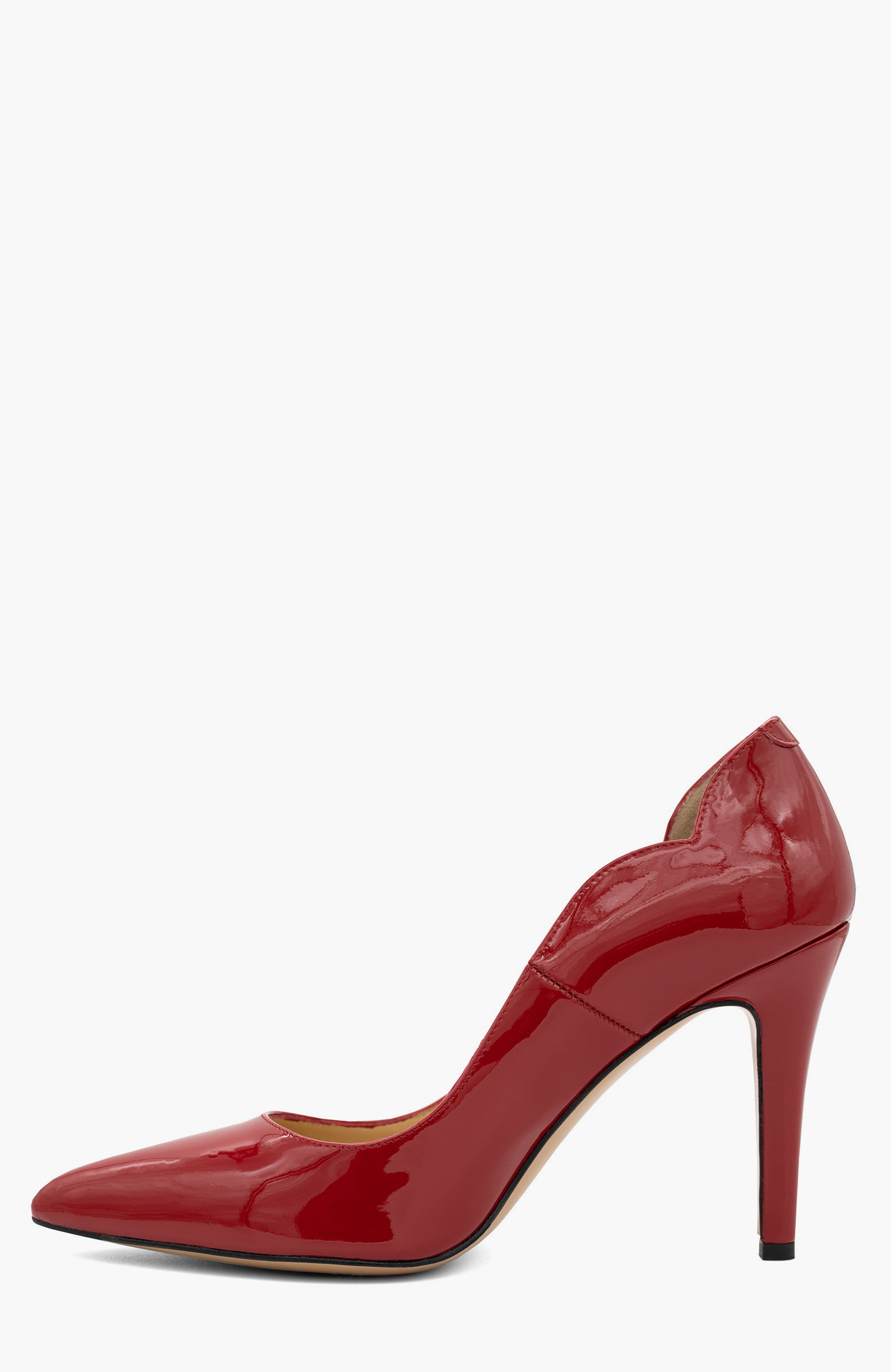 All In Patent Leather High Heel Pump, Alternate, color, Red