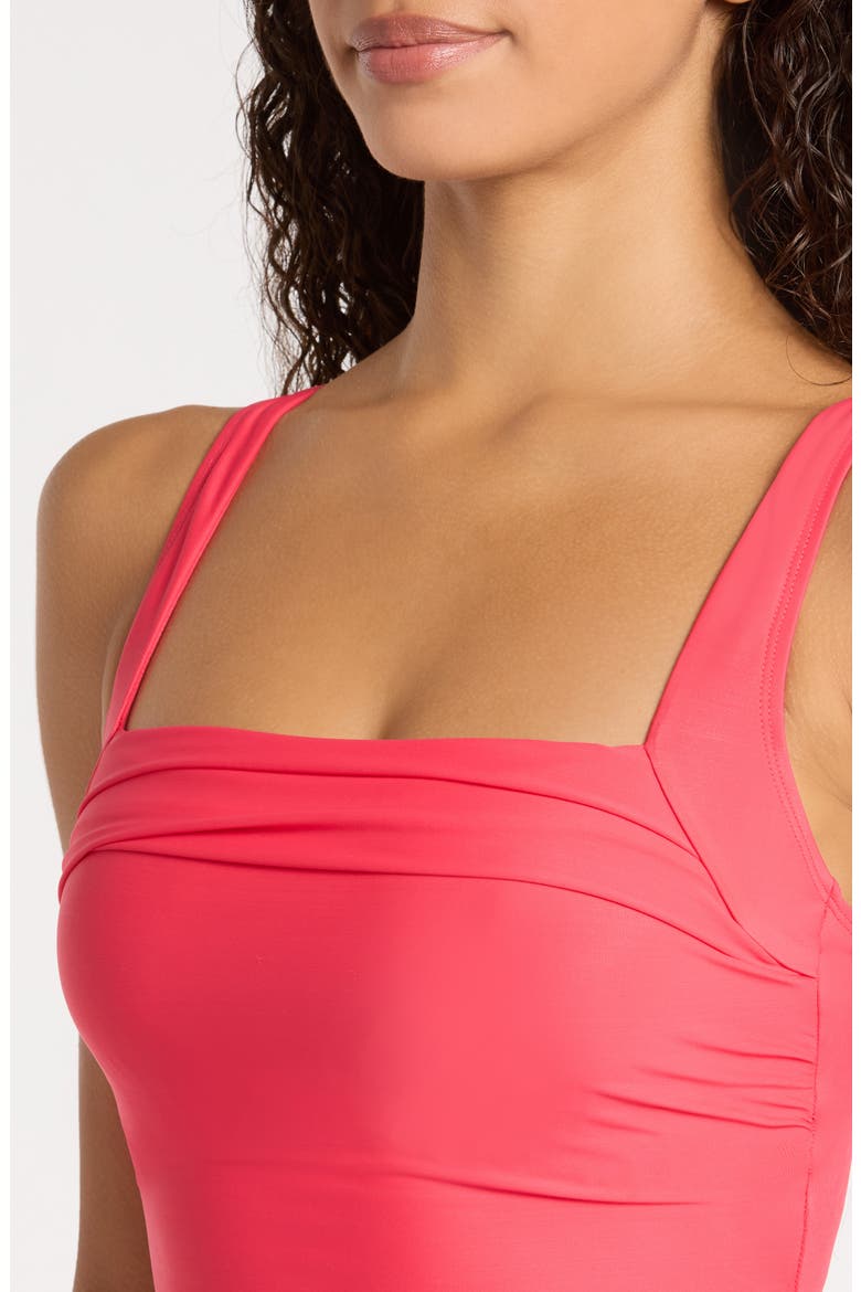 Rock Solid Polaris Underwire One-Piece Swimsuit, Alternate, color, PAPAYA