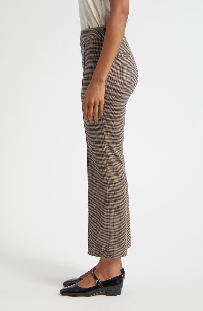 STAUD Knack Houndstooth Check Ankle Pants, Alternate, color, Houndstooth