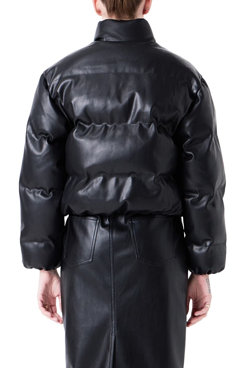 Grey Lab Crop Puffer Jacket, Alternate, color, Black